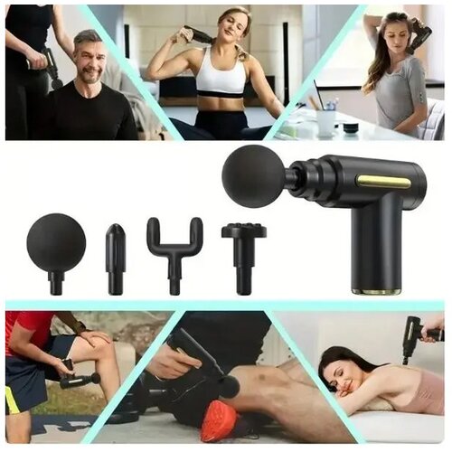  Massage gun Pi&scaron;tolj za masažu sa 4 nastavka Cene