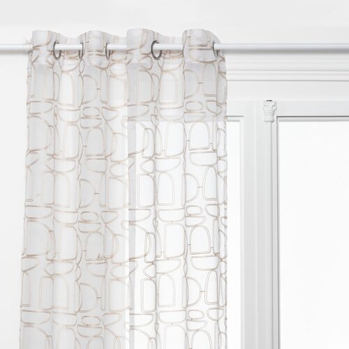 Atmosphera zavjesa Hania 140x240 cm poliester bijela/bež Slike