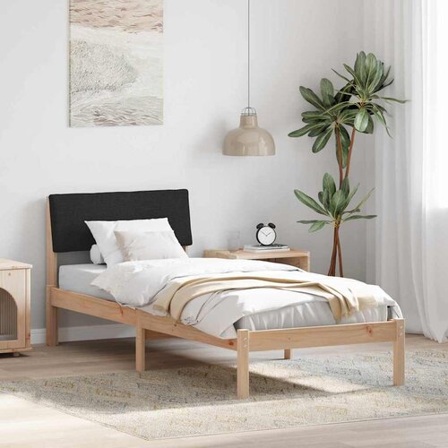 vidaXL okvir kreveta smeđa i crna 80 x 200 cm masivna borovina Cene
