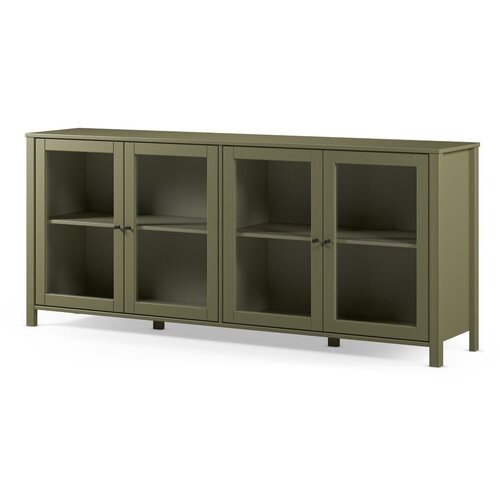Marckeric Zelena vitrina iz masivnega bora 186x80x40 cm Alessandra &amp;ndash; Slike