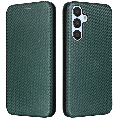 INORCO Za Samsung Galaxy M14 5G usnjen ovitek proti padcu s teksturo ogljikovih vlaken stojalo za telefon z držalom za kartice, (22035709) Slike
