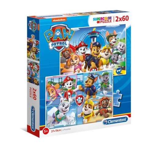 Clementoni puzzle 2x60 paw patrol ( CL21617 ) CL21617 Slike