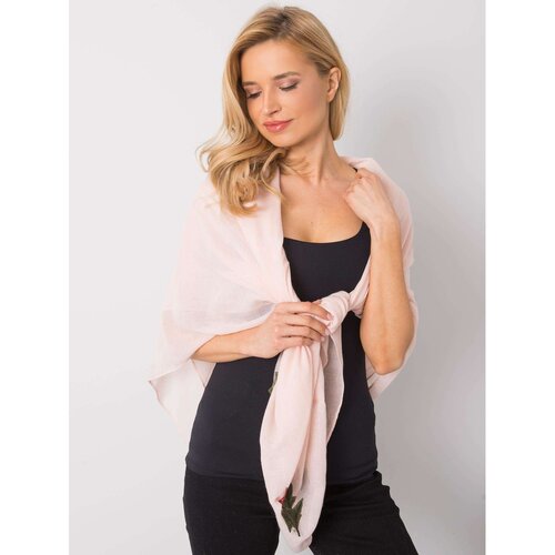 Fashion Hunters Light pink women&amp;#039;s scarf with patches Slike