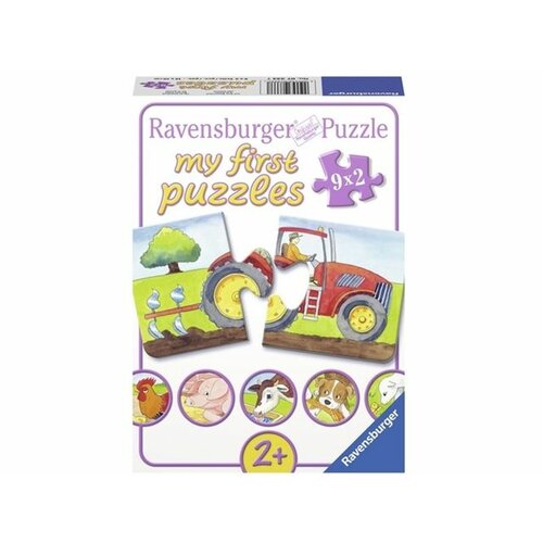 Ravensburger puzzle (slagalice) - Moje prve puzzle,9 u 1, na farmi RA07333 Slike