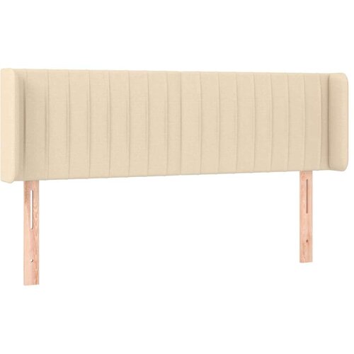  Uzglavlje s u&amp;scaron;ima krem 147x16x78/88 cm od tkanine Slike