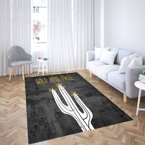 Conceptum Hypnose tepih CG_55, pravougaoni, 80 x 140 cm, crno-bijeli Cijene