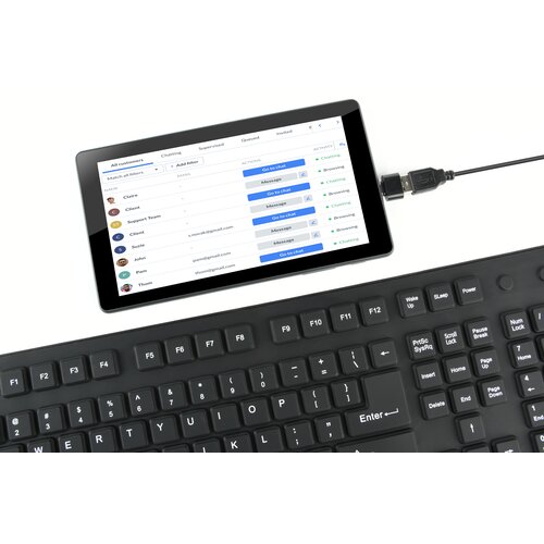 Gembird tastatura USB + PS/2 QWERTY, Crno Slike