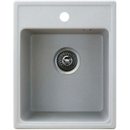 Metalac granitna usadna sudopera xQuadro 40 bela 400x500 &amp;Oslash;90 Slike