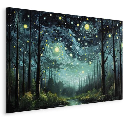  XXL slika - Starry night - a modern version of Van Gogh\'s night sky 180x120 Cijene