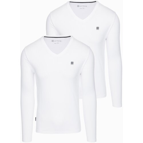 Ombre Men's V-NECK longsleeve set - mix 2 Cene