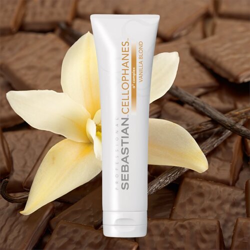 Sebastian Professional Cellophanes maska, ki vrača sijaj barvanim lasem Vanilla Blond 300 ml Slike