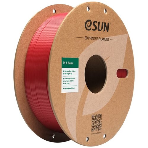 eSUN PLA Basic CRVENA (Fire Engine Red) 1kg 1.75mm PaperRoll (PLA-BASIC175O-FR1P Cijene