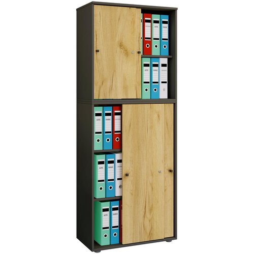 MID.YOU Arhivska Omara Lona Xxl, Antracit, Barva Hrasta Cene