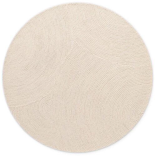 Hanse Home Ročno tkana volnena okrogla preproga v svetli naravni barvi &amp;oslash; 200 cm Eleni Natural White &amp;ndash; Slike