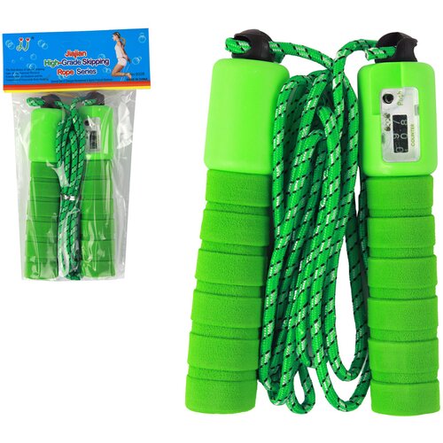 Green Skipping Rope With Counter 275 cm Fitness Adjustment Cijene
