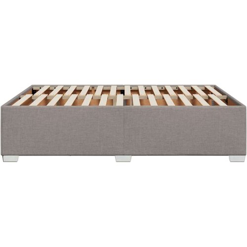 VidaXL Okvir za krevet bez madraca smeđesivi 140x200 cm od tkanine Slike