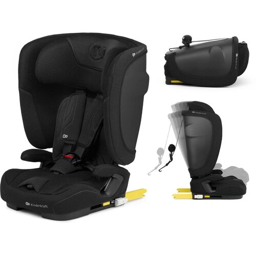 Kinderkraft autosjedalica FIX2GO i-Size 9-36 kg (76-150 cm), Black Cijene