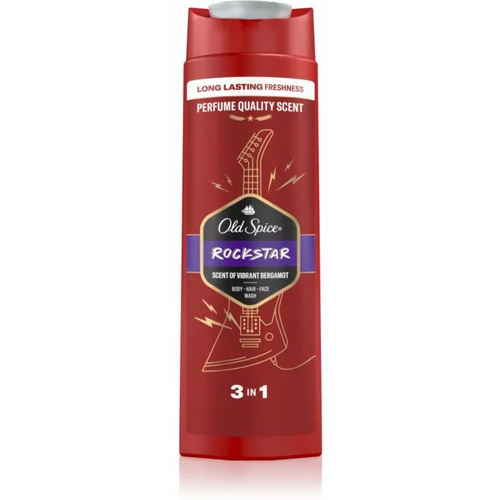 Old Spice RockStar gel za prhanje za moške za obraz, telo in lase 400 ml