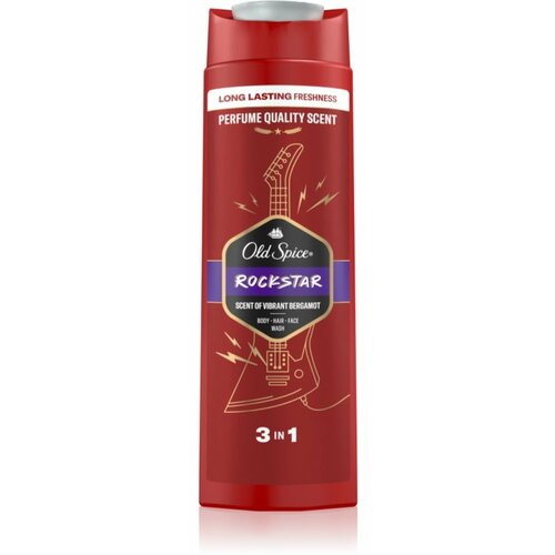 Old Spice Rockstar, gel za tuširanje i šampon za kosu i lice, 400 ml Cene