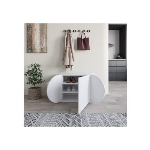 Hanah home cipelarnik pozy shoe bench white Cene