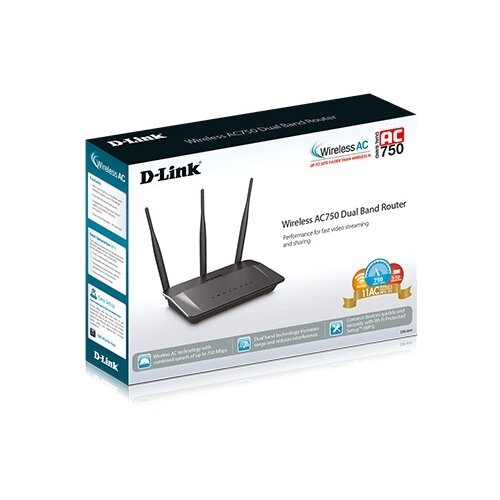 Router D-Link DIR-809/E IR-809/E, Wireless AC750 Dual-Band Cloud Ethernet , max.brzina na 5Ghz 450 Mbps i 300 Mbps na 2,4 GHz 4x10/100 LAN Cijene