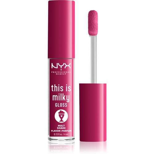 NYX Professional Makeup This is Milky Gloss Milkshakes vlažilni sijaj za ustnice odišavljen odtenek 12 Malt Shake 4 ml Cene