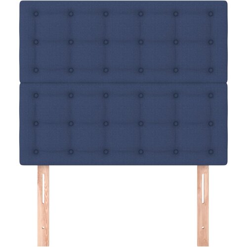  Uzglavlje plavo 90x5x118/128 cm tkanina Slike