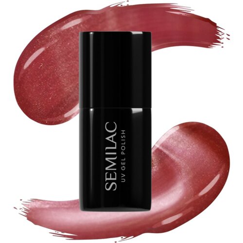 Semilac UV Hybrid Gloss GALA gel lak za nokte s kori&amp;scaron;tenjem UV/LED lampe nijansa 662 Ros&amp;eacute; Gloss 7 ml Slike