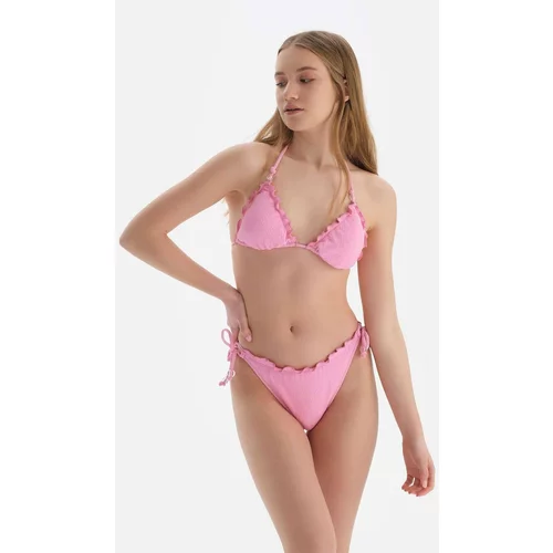 Dagi Pink Triangle Small Bikini Top