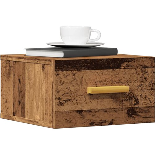 VidaXL Zidni noćni ormarići 2 kom boja staro drvo 35 x 35 x 20 cm Slike