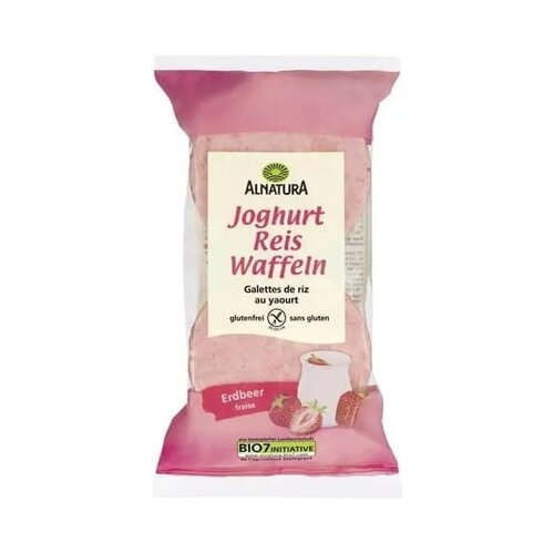 Alnatura bio riževi vaflji z jogurtom in jagodami Slike