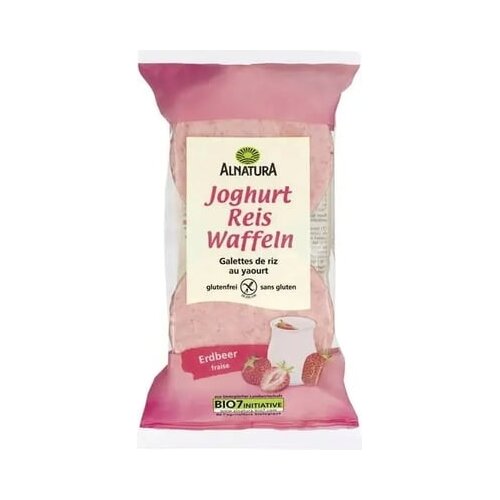 Alnatura Bio rižini vafli s jogurtom i jagodom - 100 g Cijene