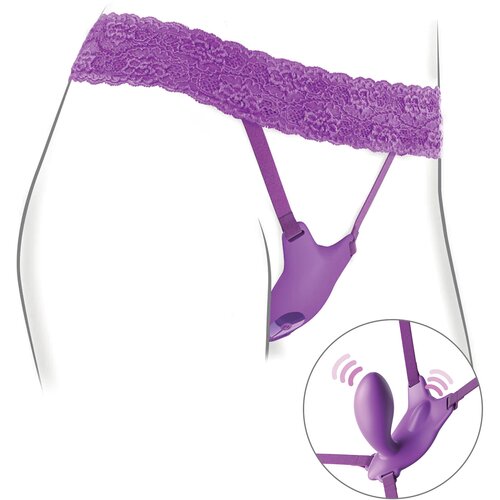Pipedream Fantasy For Her G-Spot Butterfly Strap-On Purple Cene