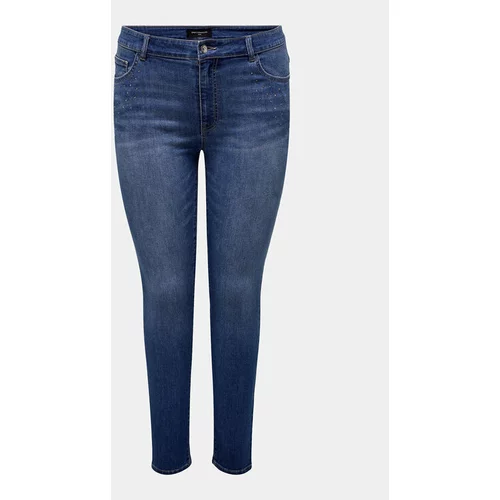 Only Carmakoma Jeans hlače Kate 15309057 Modra Skinny Fit