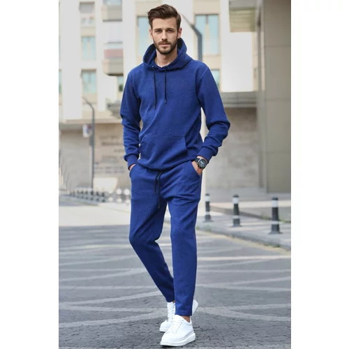 Madmext Sports Sweatsuit Set - Dark blue - Relaxed fit