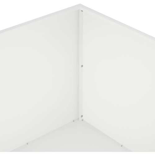  Vrtna saksija Bijela 80 x 80 x 40 cm Čelična vrata Slike