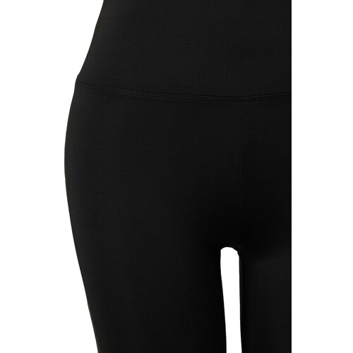 Trendyol Curve Black Biker Gatherer Knitted Leggings Cene