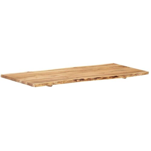 VidaXL stolna ploča od masivnog bagremovog drva 118 x (50-60) x 2,5 cm Slike