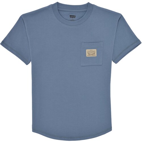 Levi's CURVED HEM POCKET TEE Plava Cijene