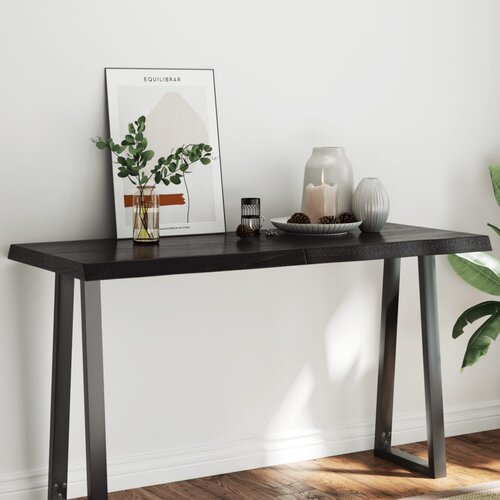 vidaXL Stolna ploča tamnosmeđa 140x60x(2-6) cm obrađena hrastovina Cijene