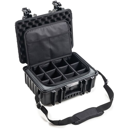 B_W_International B&amp;amp;W Outdoor Koffer Typ 4000 schwarz mit Fototasche Slike