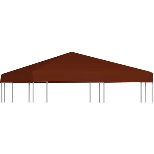 vidaXL Streha za paviljon 310 g/m² 3x3 m terakota