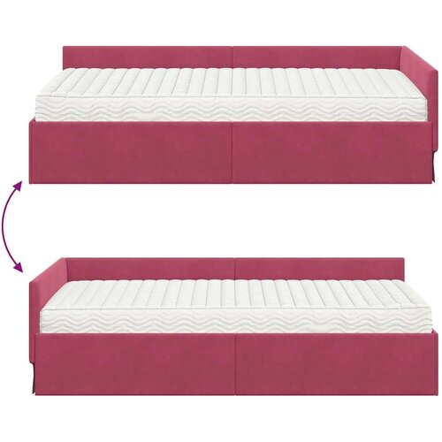  Kutni krevetni okvir s madracem Ostalo 2 pcs Zelena Bar&amp;scaron;un Slike