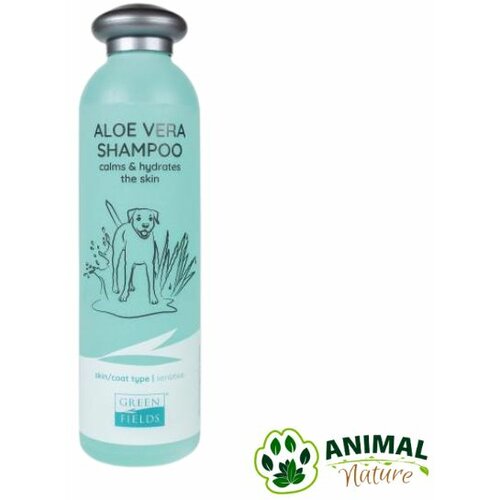 Greenfields šampon za pse aloe vera za obnovu suve i oštećene dlake Slike