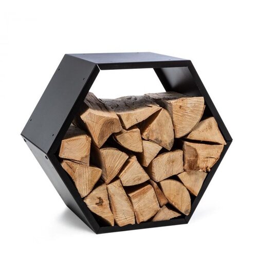 Blumfeldt Hexawood Black, stojalo za polena, šestkotna oblika, 50,2 × 58 × 32 cm Cene