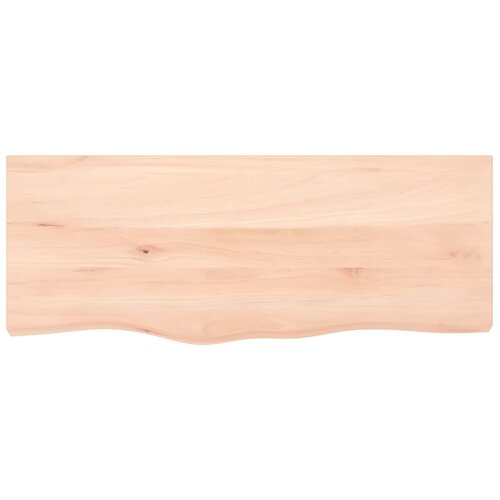  Zidna polica 100x40x(2-6) cm neobrađena masivna hrastovina Slike
