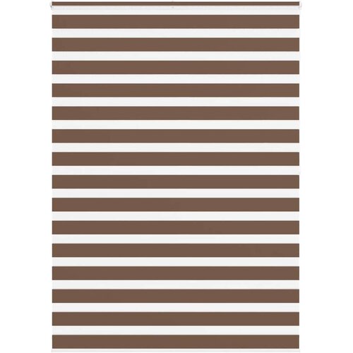 Zebra zavjesa Smeđa 160x200 cm &Scaron;irina tkanine 155,9 cm Poliester Cijene
