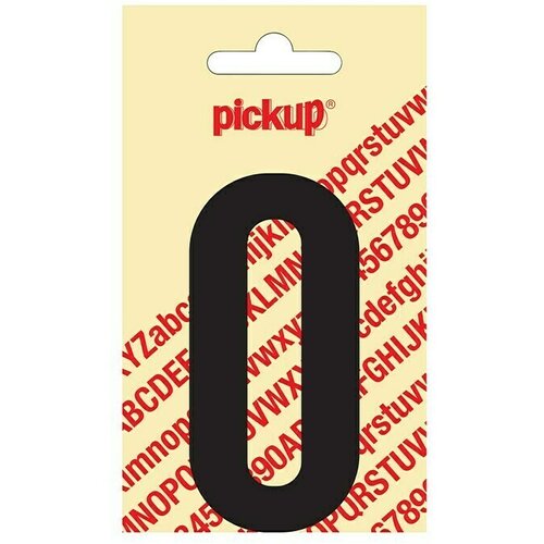 Pickup Naljepnica (Motiv: O, Crne boje, Visina: 90 mm) Slike