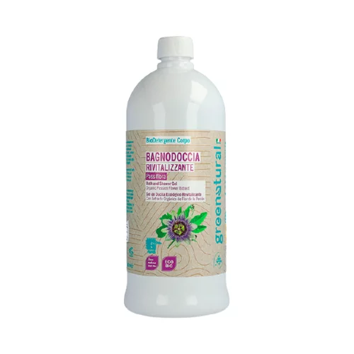 Greenatural Revitalizacijski gel za prhanje cvet pasijonke - 1 l