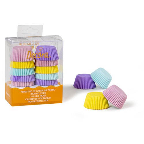 Decora kalup papirni za pečenje mafina pastelne boje 200/1 Slike